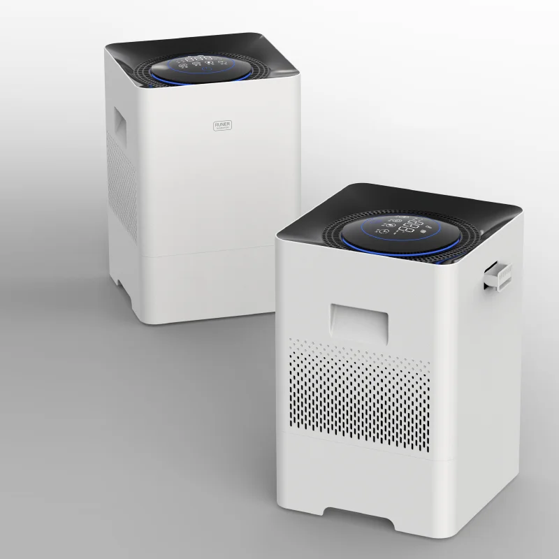 RUNAL OEM Large Household 2 In 1 Big Tuya Smart Humidifier UV Air Purifiers With Hepa 13 Filter For Home Room Bedroom