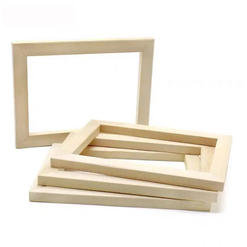 2025 Hot Sale Custom Size Pine Wood Frame with Tenon Wooden Stretcher Bars Painting Frame For Stretching Canvas