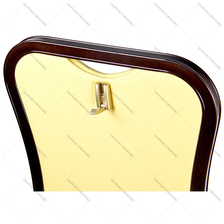 Foshan Hangmei wholesale banquet chair stackable metal hotel chair restaurant chair