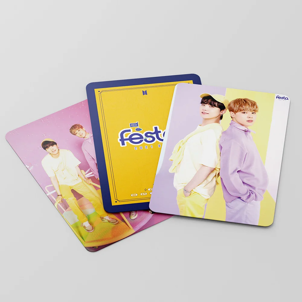 Оптовая продажа Kpop 54 шт./кор. Bangtan Boys FESTA 2021 8-я годовщина Фотокарта Lomo