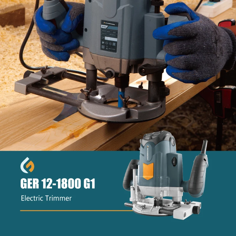 GRANDFAR 1800w electric wood router Wood Electric Router Edge Trimmer Metal Blade Wood Router Machine