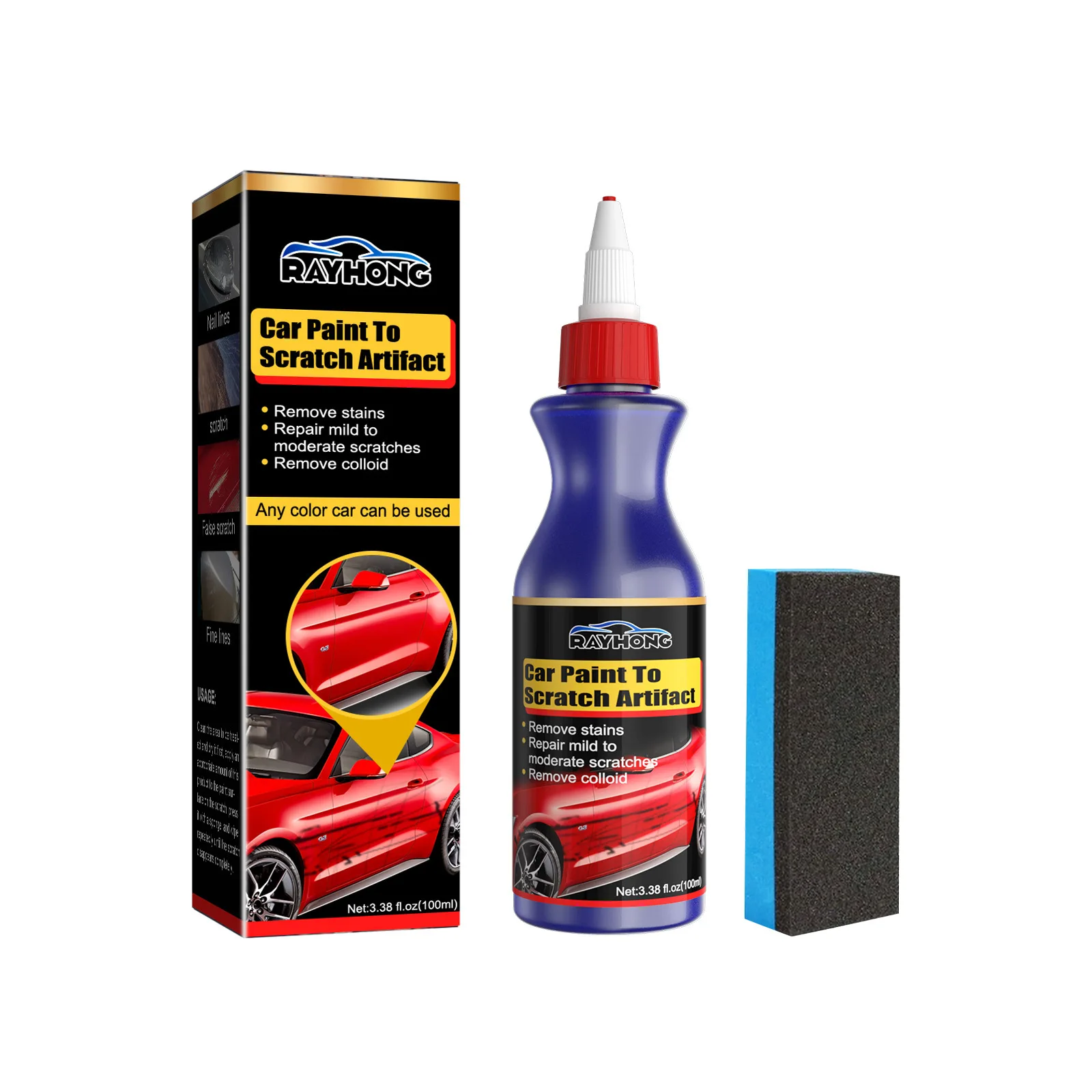 Rayhong Car Paint Repair Easy to Use Scratch Car Body Paint Repair Remove Effective Car Nano Repairing Paint Spray