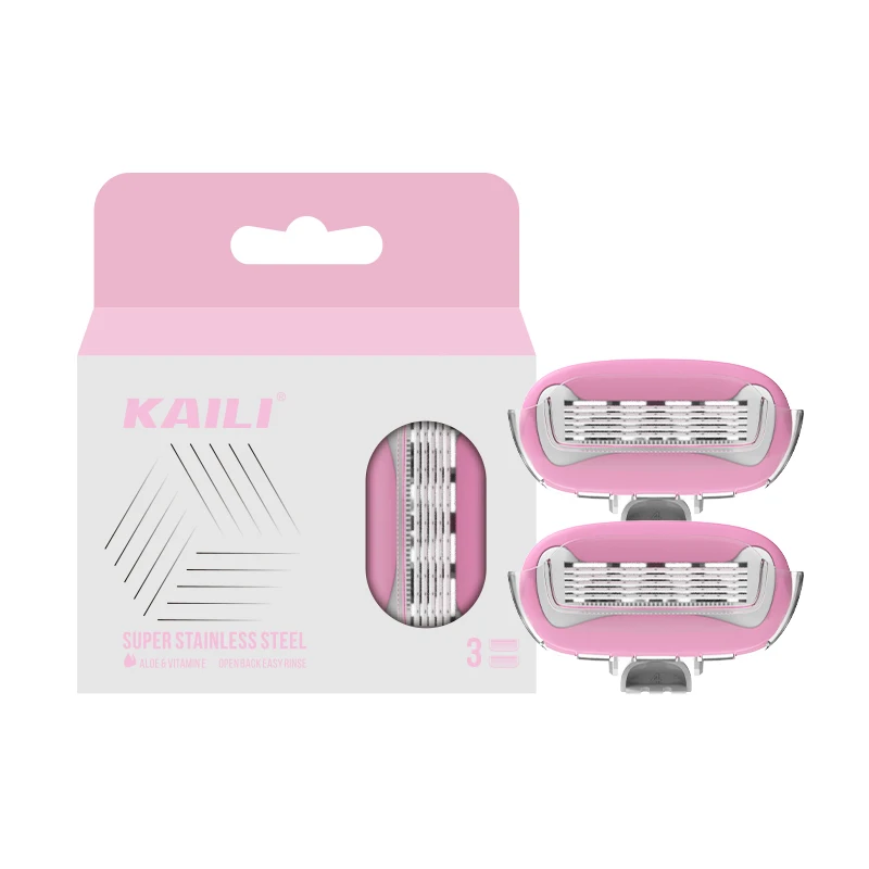 Women Shaving razor Cartridge 5 Blades Cartridge Color Can Be Customized
