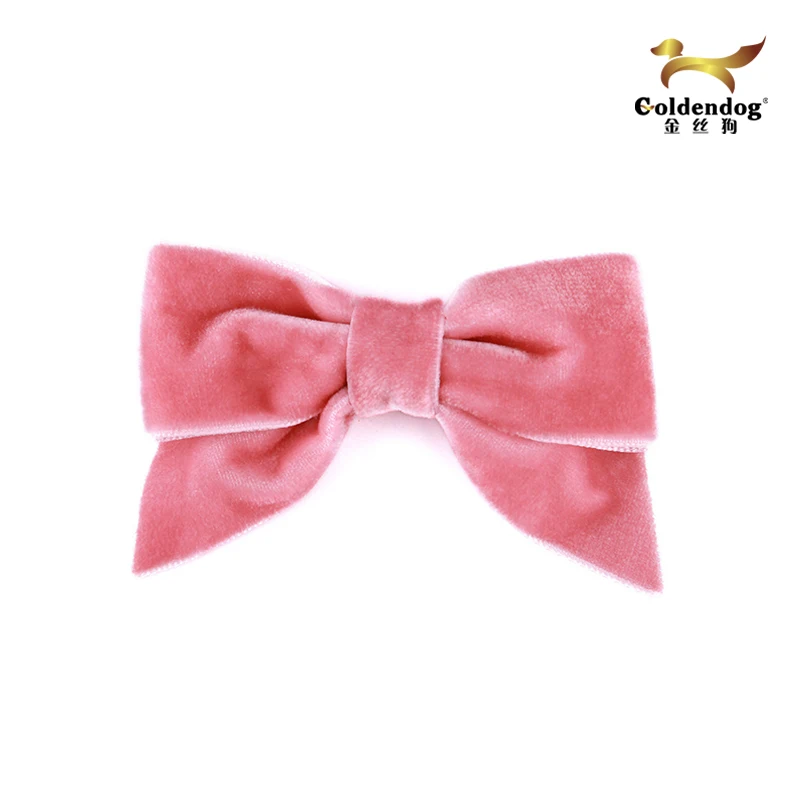 Mafolen factory wholesale professional custom-made pink pre tie gift ribbon bow velvet large bows for accessories