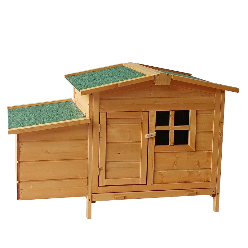 Jaalex Easy Assembled Wooden Waterproof Large Chicken Coop With Egg Box Outdoor Backyard Quadrate Duck Animal House For Sale