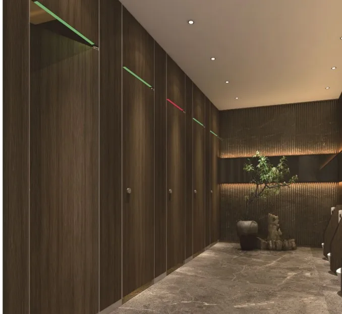 Compact HPL waterproof door public toilet cubicle partition