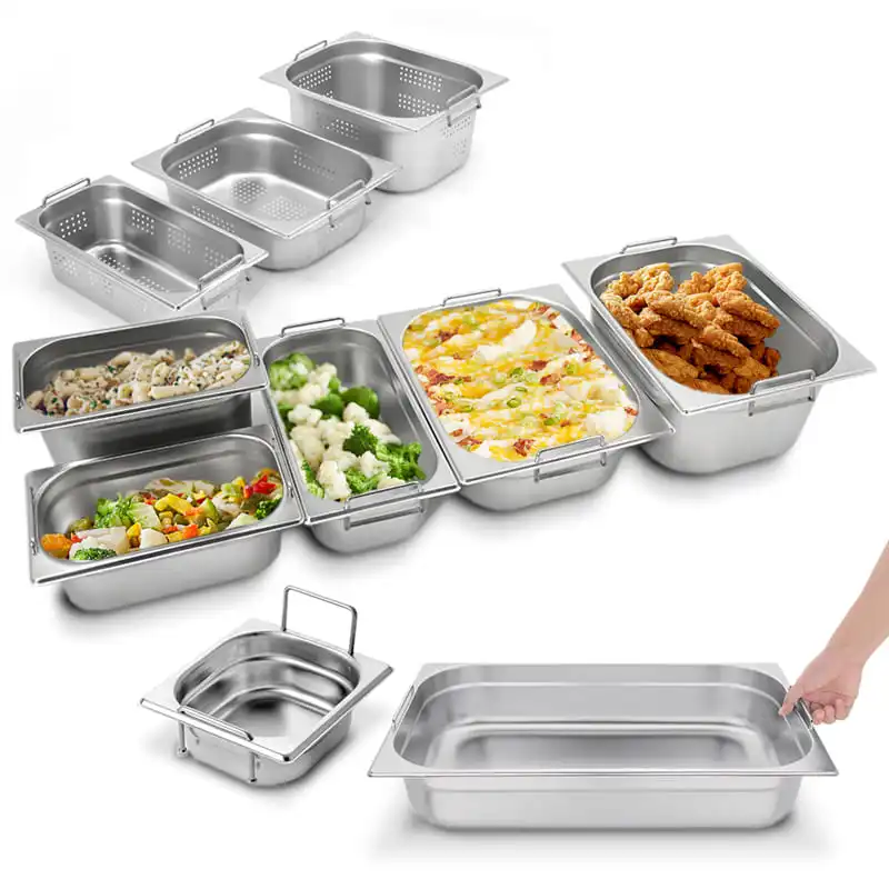 Sell Buffer GN Pan With Handles Equipment Hotel Dinner Stainless Steel Gn Tray With Hadles
