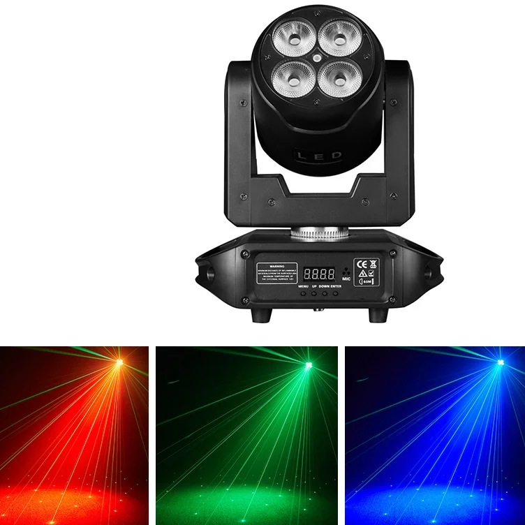 Moving Head Stage Light For Night Club Mini Led Spot Stage Light With Led Ring Beam Light For Dj Disco
