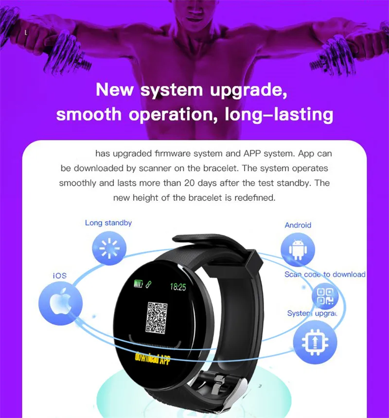  Смарт-часы LICHIP L216 montre inteligente plus heart rate d18 relogio reloj smartwatch