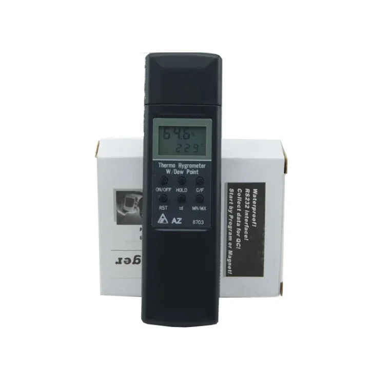 factory outlet AZ-8703 New Digital PortableTemperature Meter Hygrometer Dew point Tester Psychrometer