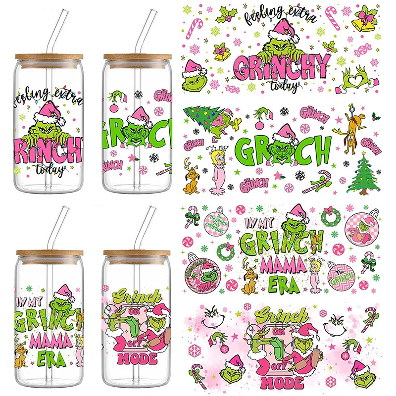 Wholesale Tumbler Custom Uv Dtf Cup Wraps Transfers Uv Dtf Cold Transfer Cup Wrap Transfers Decals Uv Dtf Glass  Wrap For Libby