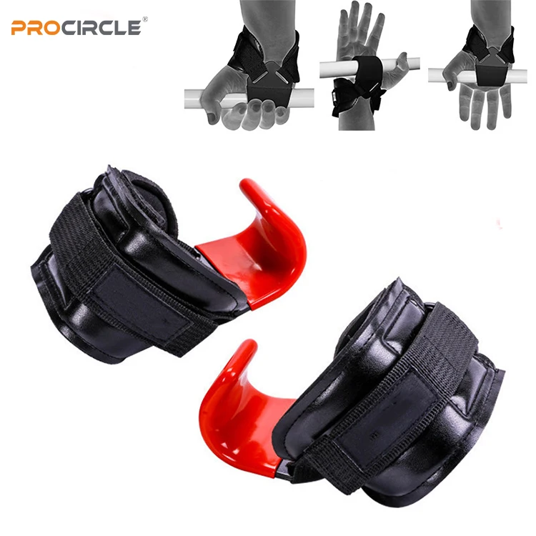 WB-F2061 Adjustable Heavy Duty Deadlift Powerlifting Weight Lifting Pull up Sport Protection Wrist Straps Assistant Hooks Grip