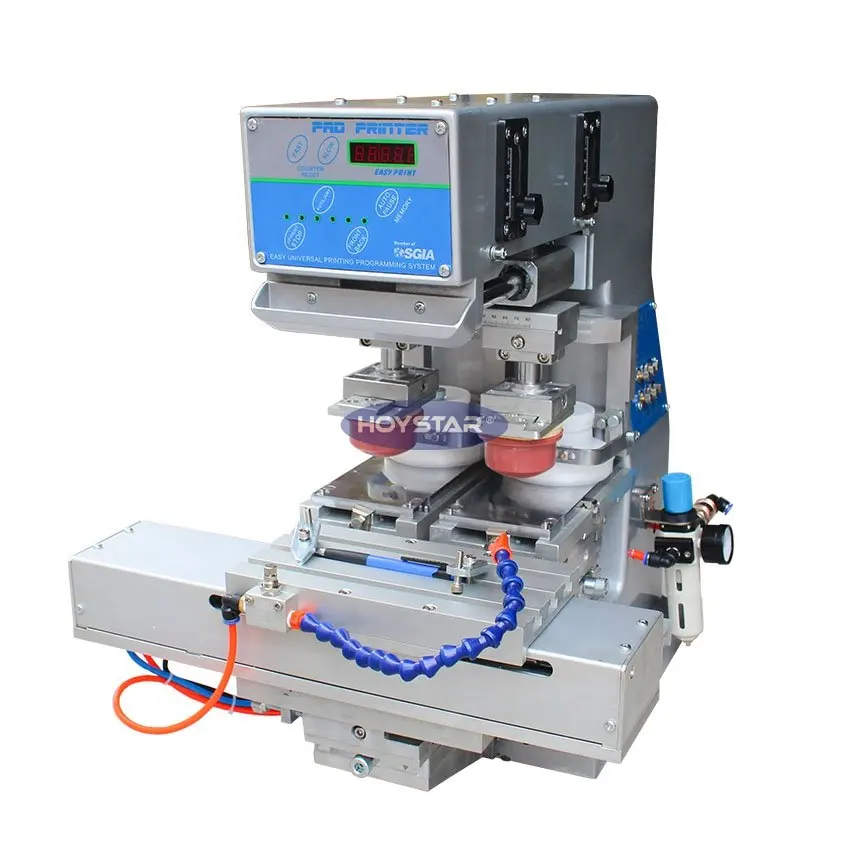 Desktop 2 Color Pad Printer Tampography Printing Machine