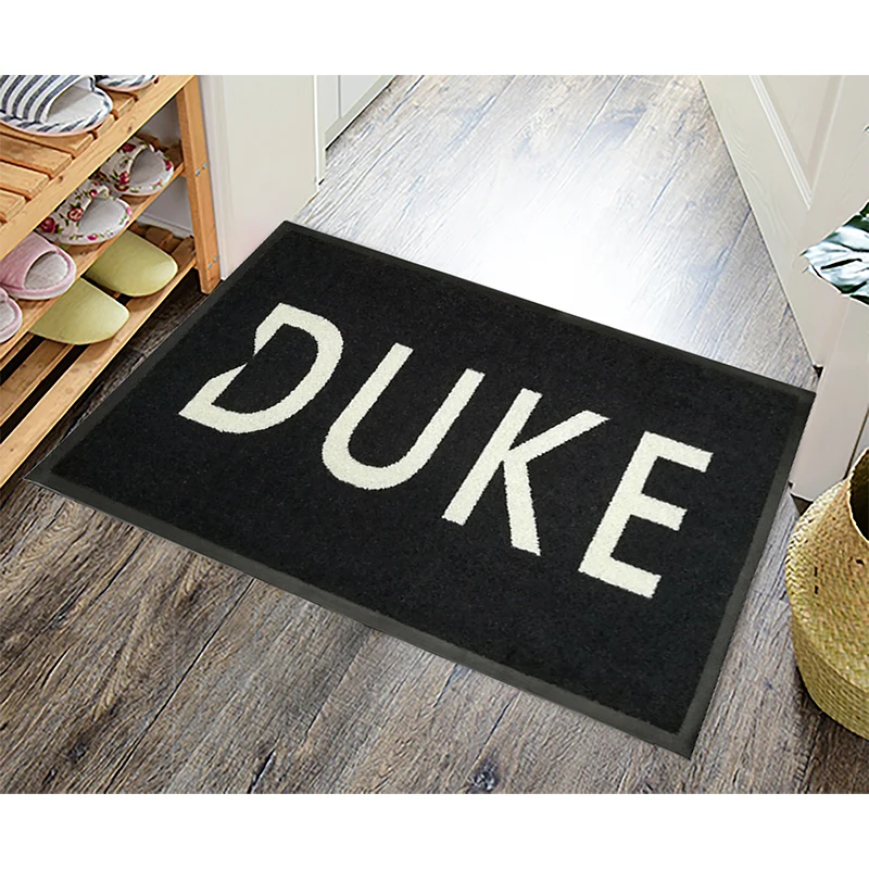 2024 New Style Anti Slip Velour Or Loop Pile Entrance Dust Control Welcome Logo Rubber door Mat