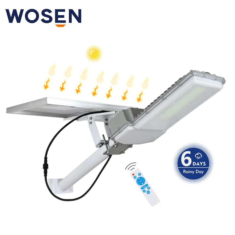 newdesign remote control motion sensor waterproof ip65 100W 150W 200W 300W all in two split solar powered panel led street light