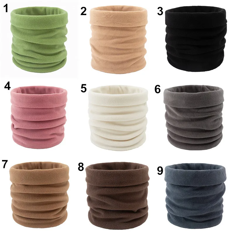 Флисовый шейный утепленный шарф плотный теплый ветрозащитный лыжный для мужчин и