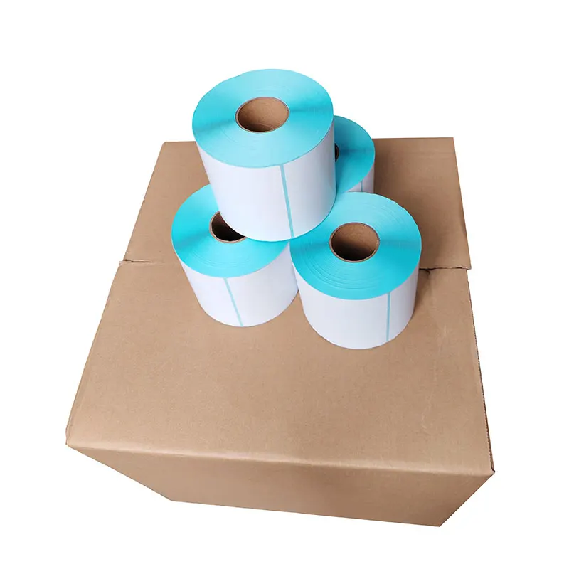 Wholesale 4x6 Shipping Direct Waybill A6 Blank White Custom Printing 100x150 mm Thermal Barcode Paper Labels Sticker Rolls