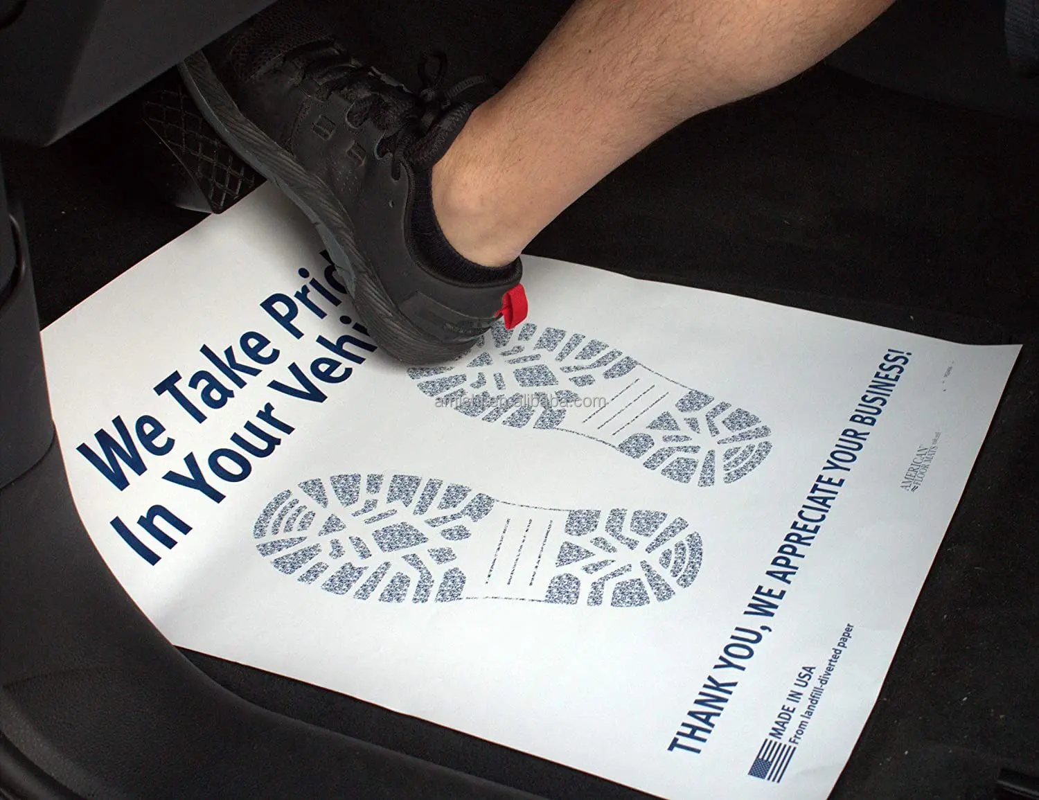  Wholesale Paper Car Floor Mats Custom Disposable Mat For Universal Kraft