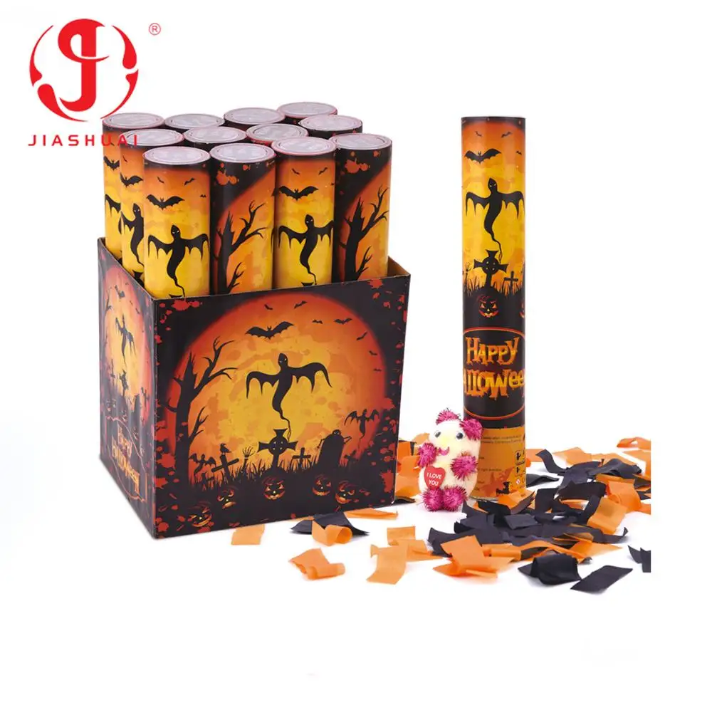 
Halloween Confetti Cannon Blaster,Foil Streamer Party Popper/Party Shooter Gun <span style=