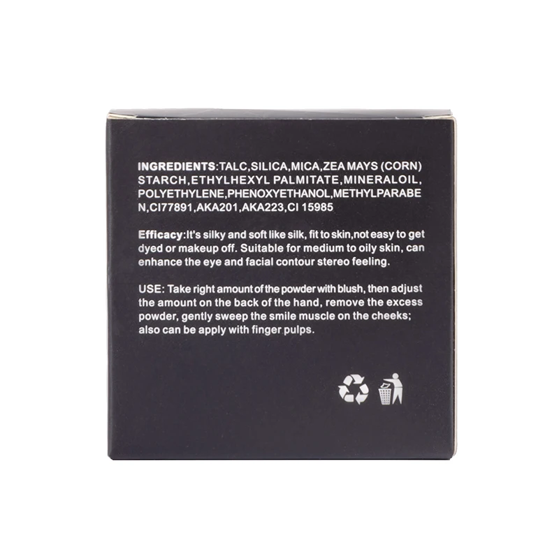 Long lasting waterproof cosmetics private label 5 color blush makeup