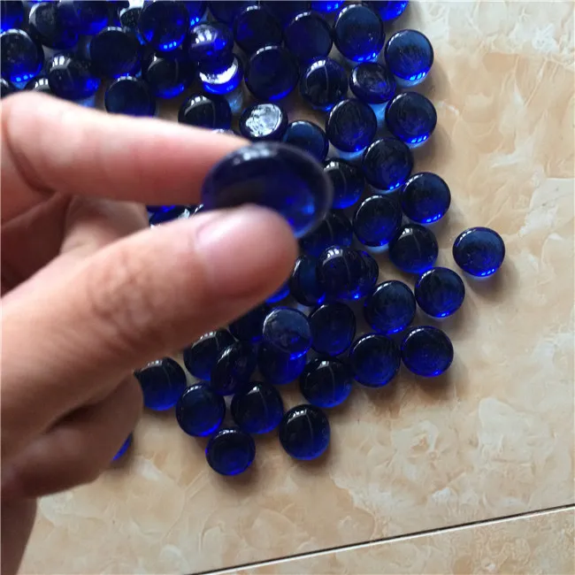 Wholesale round decorative colored glass marbles crystal glass fillers