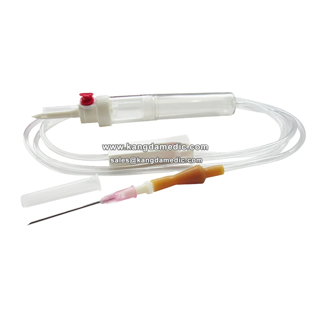 Hospital Consumables Disposable sterilized blood transfusion set with Needles