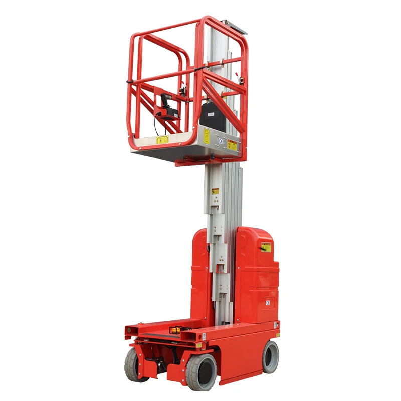 
8m Hydraulic Mobile One Man Telescopic Aluminum Single Mast Lift 