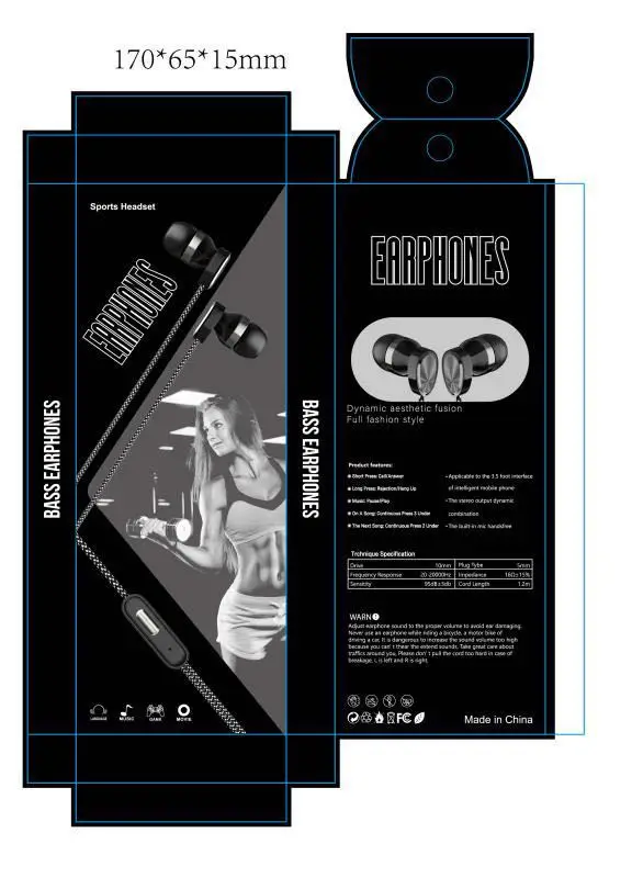 
Best Selling 3.5 mm In-Ear Headset Deep Bass Sound Headphone Electroplate Earphones for Sports 