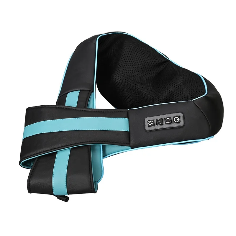 Электрический массажер для шеи и плеч, массажный пояс для тела с инфракрасными нагревающими шариками