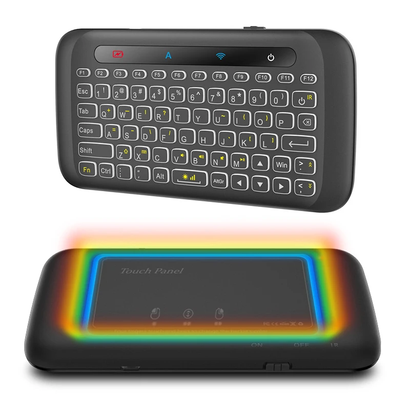 ShenZhen Hottest Wireless Remote Control Mouse Mini USB Touchpad Keyboard Backlit With Controller Support OEM For PC TV