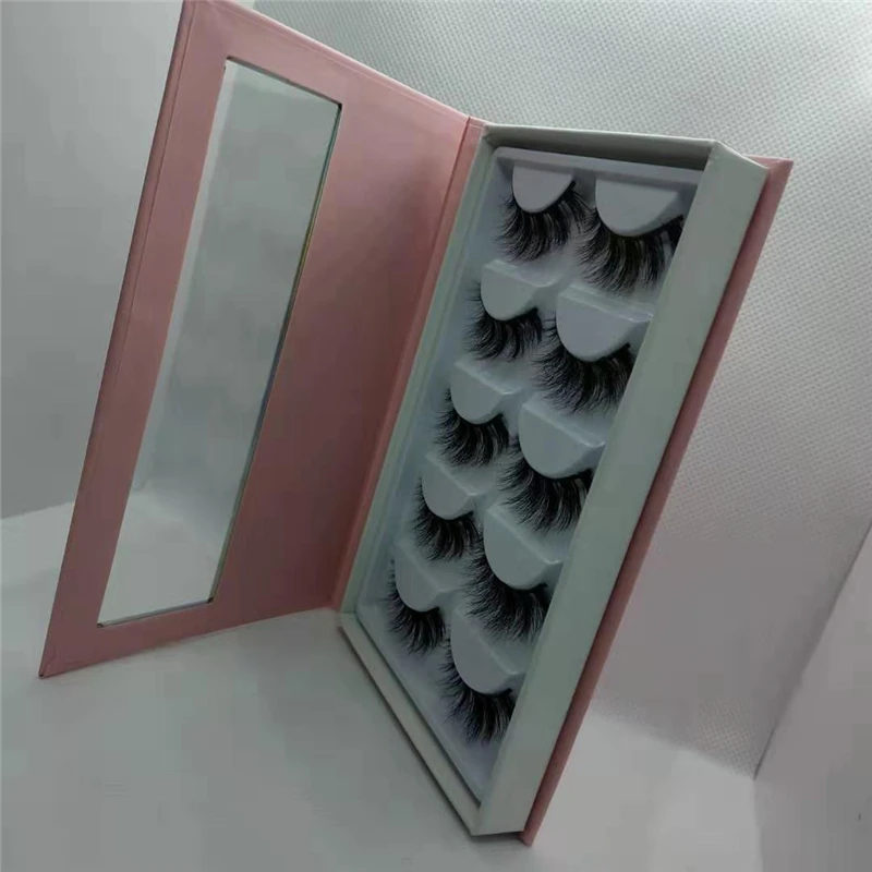  Новое поступление коробки для ресниц 3d 5d 6d из норки 5 пар в упаковке книжки
