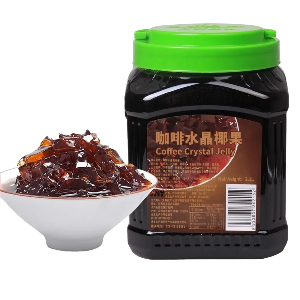 strawberry flavor fruit jelly nata de coco coconut jelly konjac jelly for milk bubble tea ingredients