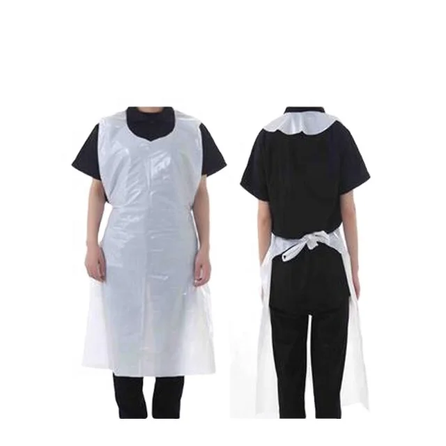 Одноразовый пластиковый фартук PE кухонный Фартук водонепроницаемый цветной одноразовый