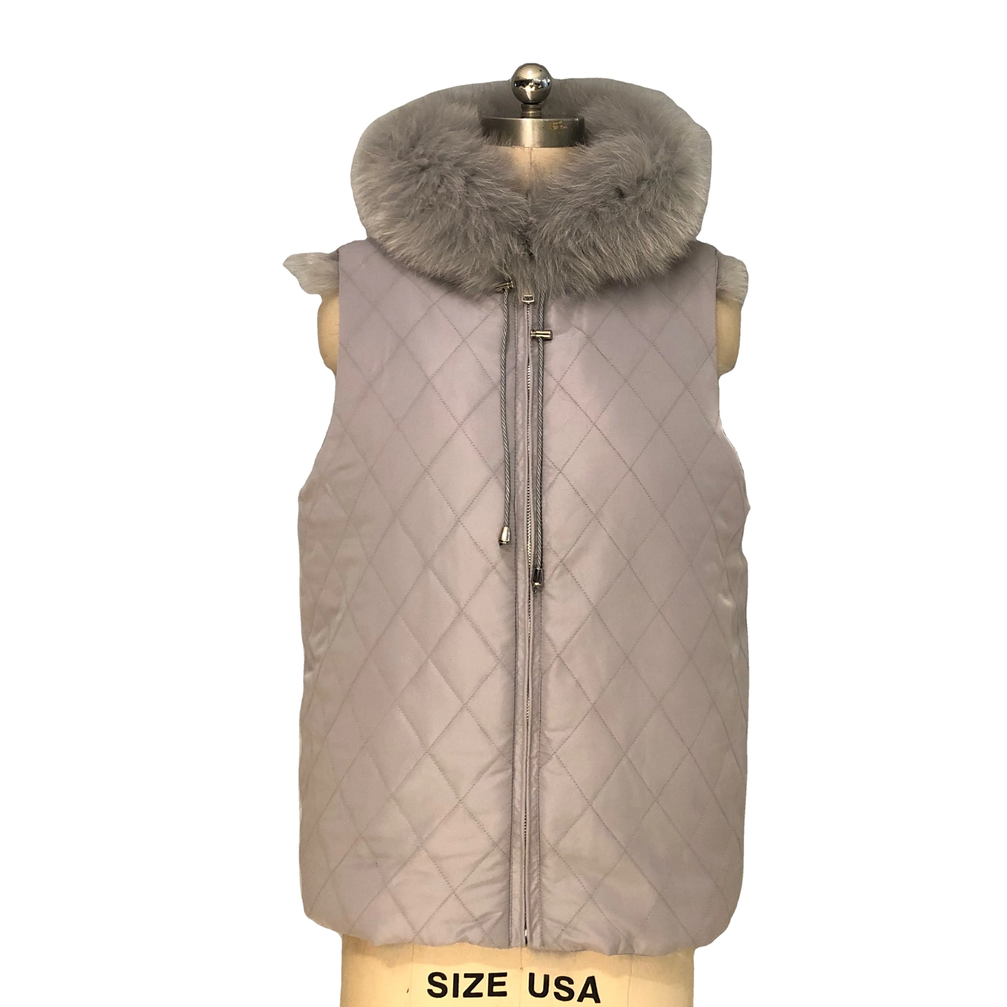 OEM Service Clothing Real Fox Fur Winter Double sided Ladies Warm Winter Women Jackets Hot Sale Vest