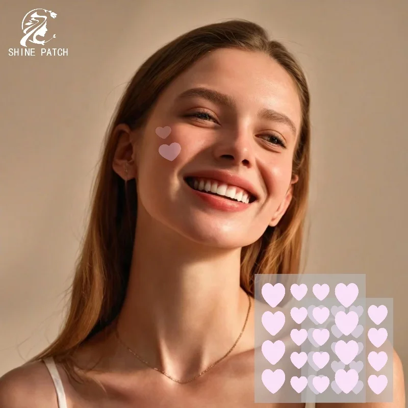 Global Best Seller Pimple Patch Hydrocolloid 18 Pink Heart Blemish Patch Colorful Pimple Stickers Hydrocolloid Acne Patches