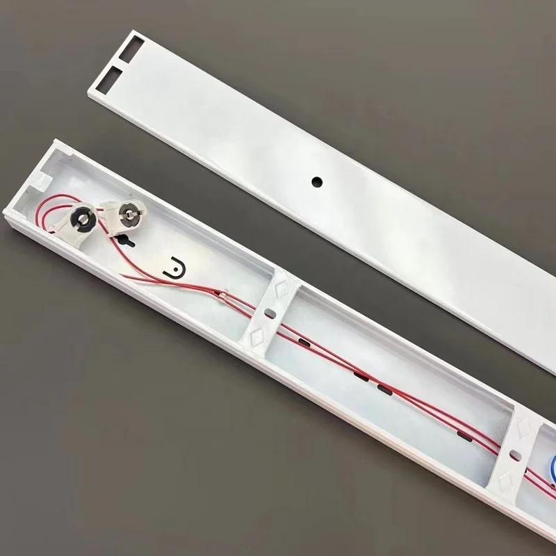 T8 Fitting Batten 2ft 4ft for glass tube Fluorescent Lamp Replace Led Light  light fitting T8 bracket lamp batten fitting
