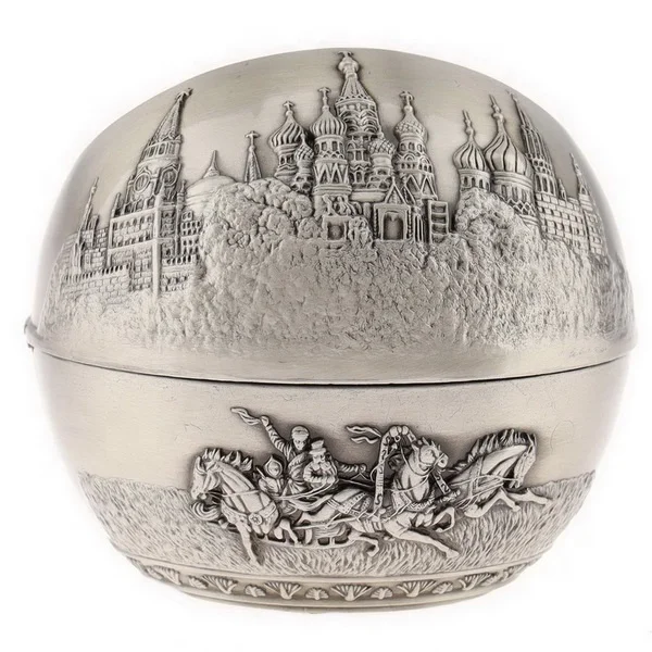 
Retro Windproof Castle Metal Ashtray with Lid Globular Car Ashtray Home Living Room Office Desktop Decor Accessory 