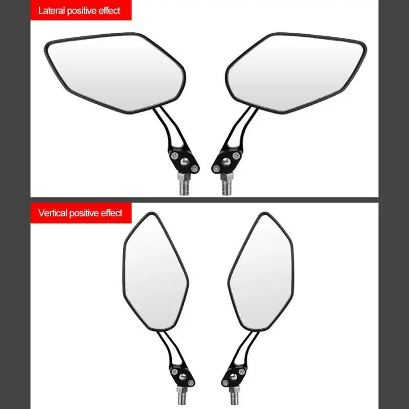 Clear Road Bicycle Mirror 360 Degree Rotation Adjustable Handle Bar Mirrors Bike Mirror For Cruiser Chopper Scooter