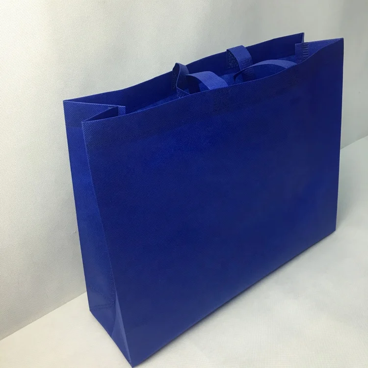 Custom logo pp nonwoven reusable market shopping tote bag with logo non woven bag