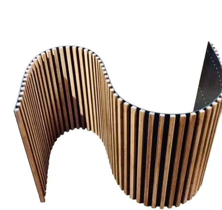 Изогнутая волна акустическая панель подвесные перегородки внутренняя Звукопоглощающая Стильная современная офисная стена Звукопоглощающая и диффузионная