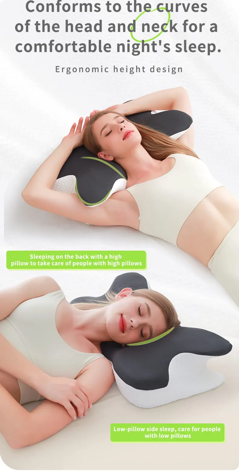 Bewalker Breathable and cooling Medical Ergonomic Sleeping Cervical Orthopedic Neck Bed Memory Foam Pillow For Sleeping