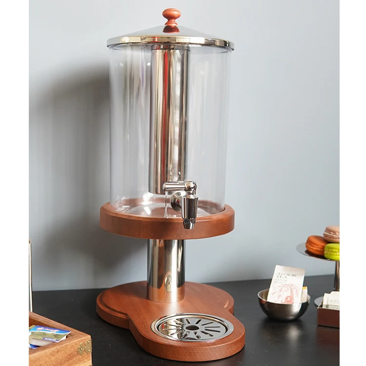 Диспенсер для сока, деревянное основание с Sapele, коммерческий пластиковый холодильник, соковыжималка, Диспенсер, холодный напиток