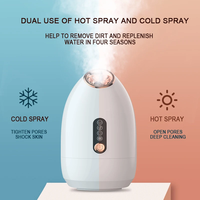 Private Label Nano Ionic Face Steamer for Home Facial Warm Mist Humidifier Facial Steamer