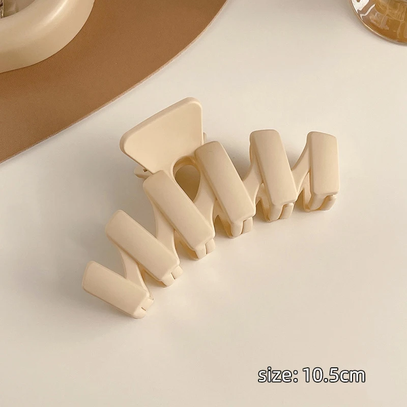 Hot sale girls women hair clip claw frosted barrette various shaped plastic hair claw