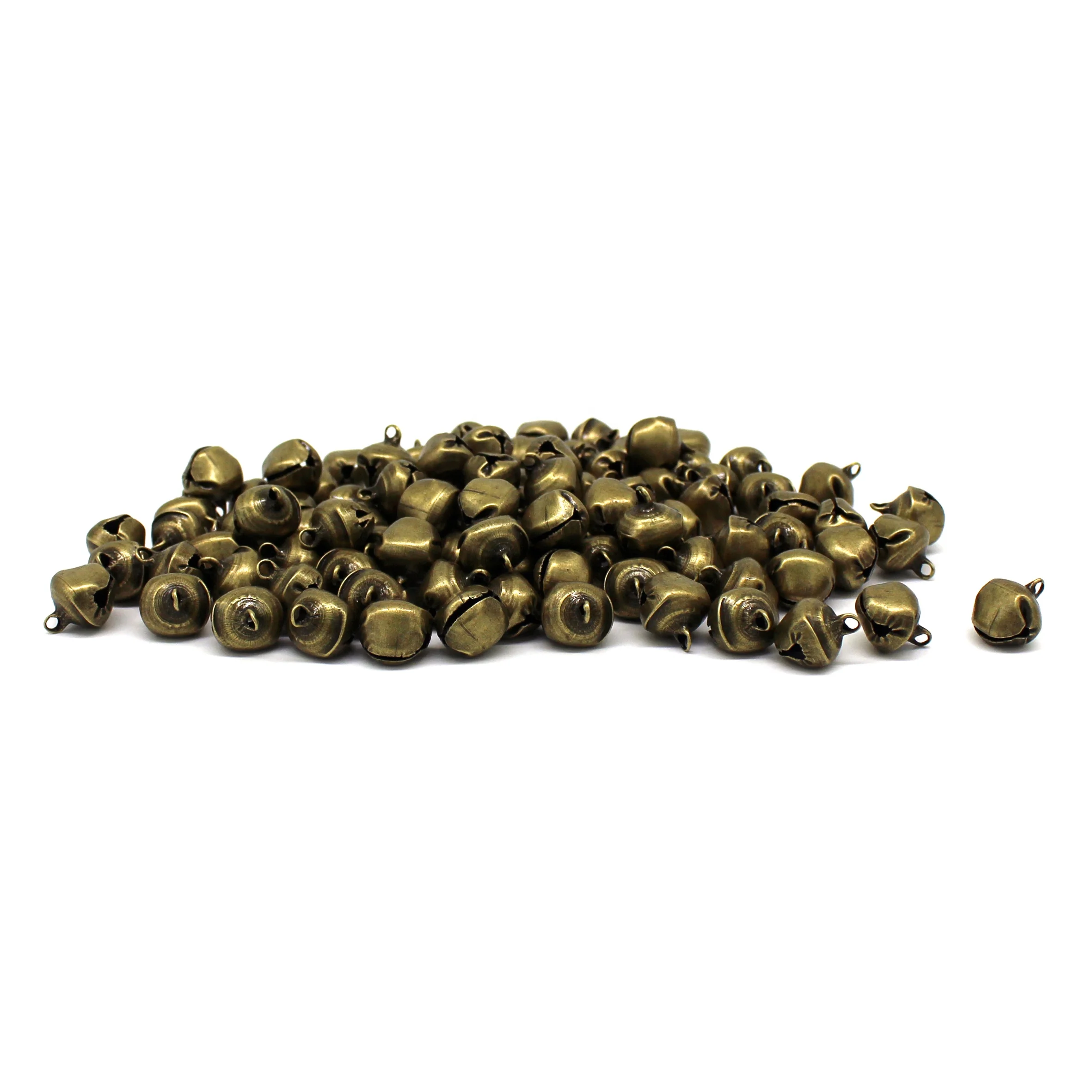 
Vintage Craft Antique Bronze Tin Jingle Bells for Crafting, Designing and Decorating, 14 mm, Packages of 100 