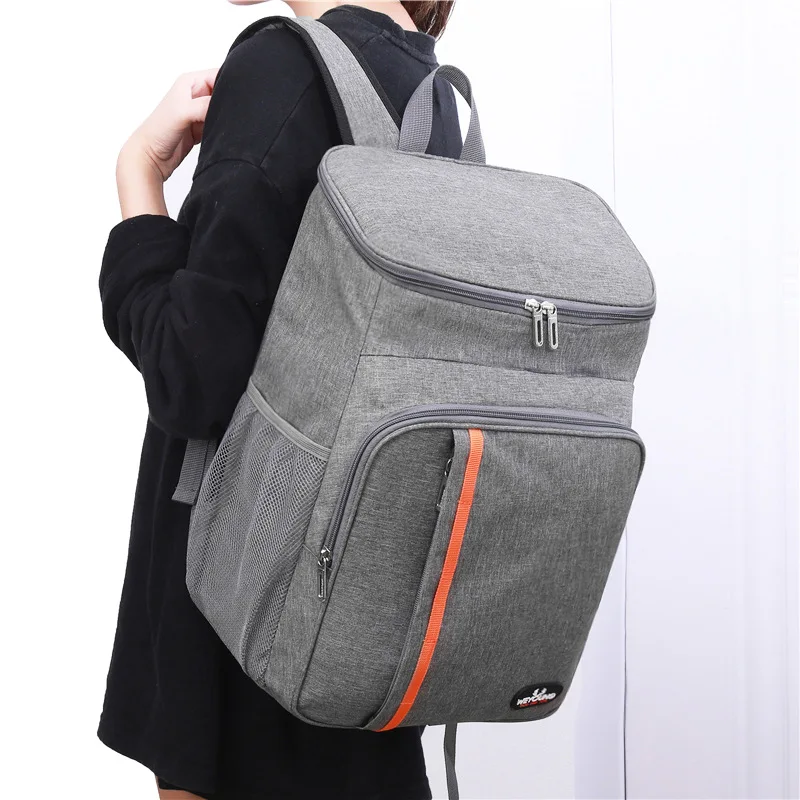 2021 Wholesale Shoulder Insulation Bag Outdoor Ice Pack Thickening Insulation Backpack Leakproof Picnic Bag