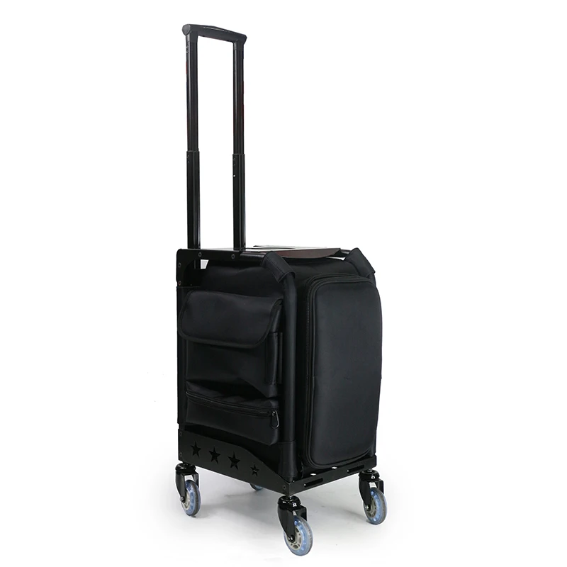 Professional Trolley Cosmetic Case Beauty Salon Box Multi-layer Universal Wheel With Makeup Pack Tattoo Tool Bag
