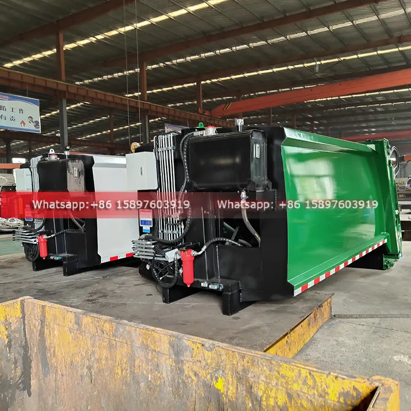 Customized Rear Loader Garbage Compactor Truck Body 8cbm Hydraulic Compactor Garbage Upper Box Factory for Sales