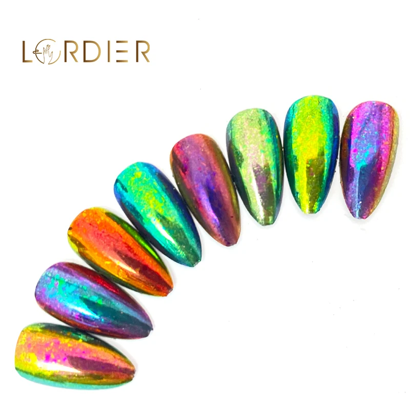 Good Effect Chameleon Chrome Nail Powder Color Changing Effect Mirror Powder