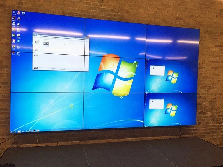 Video Wall 55Inch 3.5mm Gap LCD Advertising Media CCTV Monitor Good Price High Brightness 700nit Floor Standing